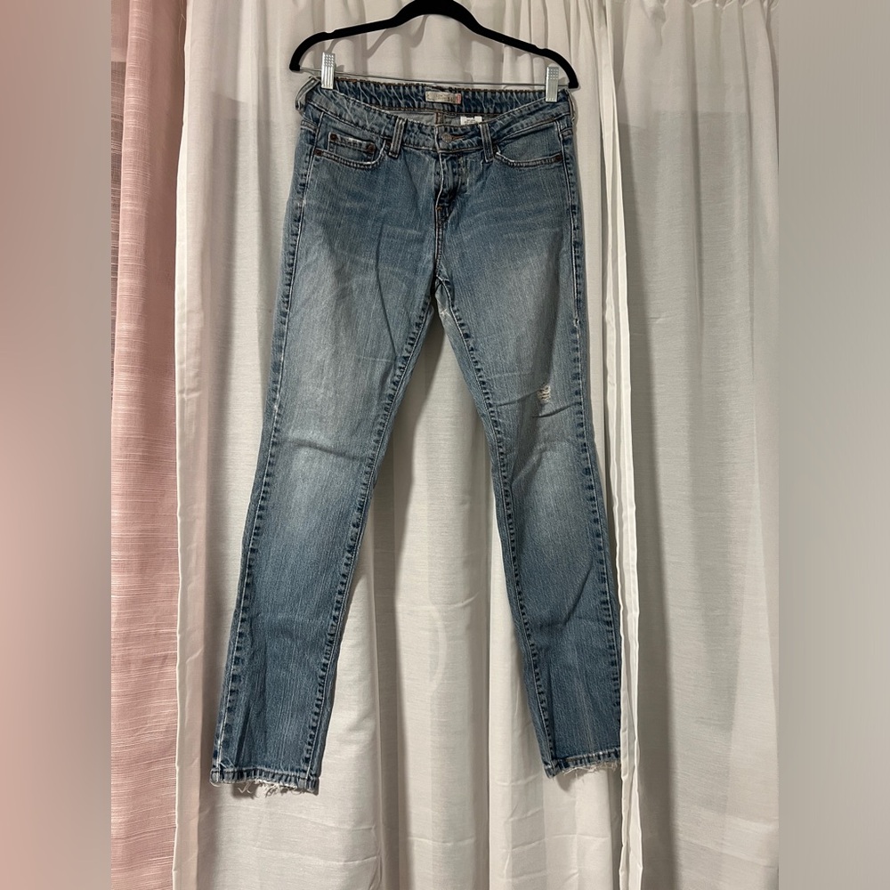Levi Low Rise Light Wash Skinny 545